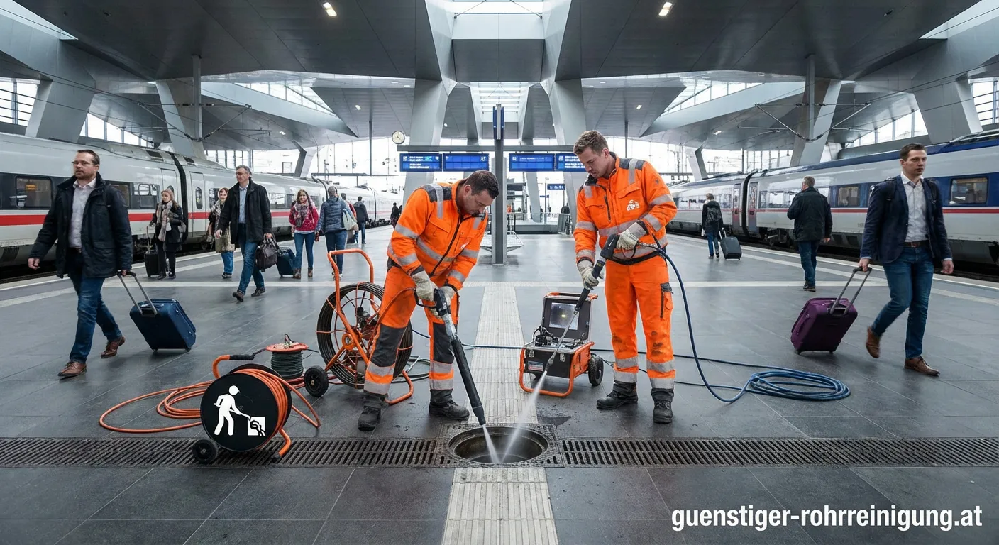 Abflussreinigung Hauptbahnhof Wien - professioneller Service