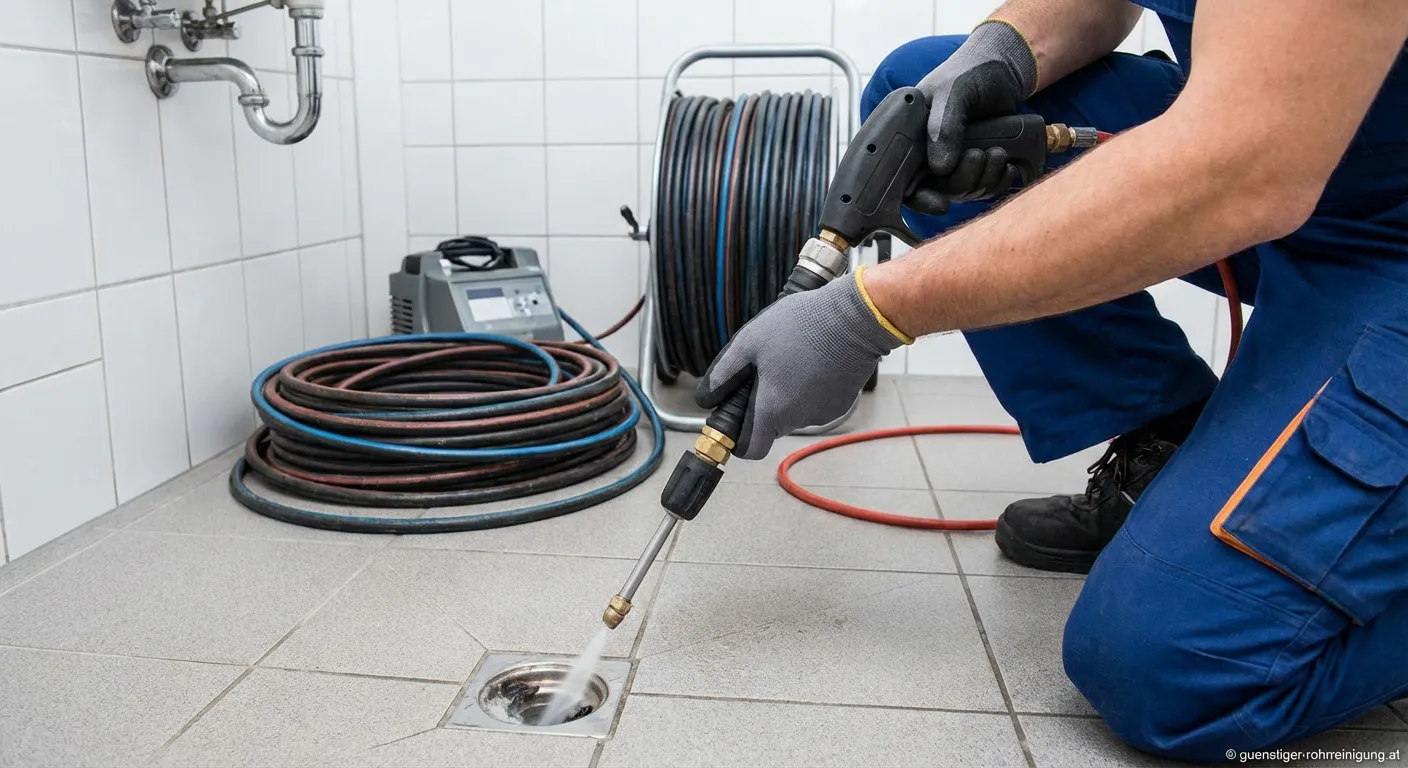 Kanalreinigung Hirter - Profi reinigt verstopften Abfluss