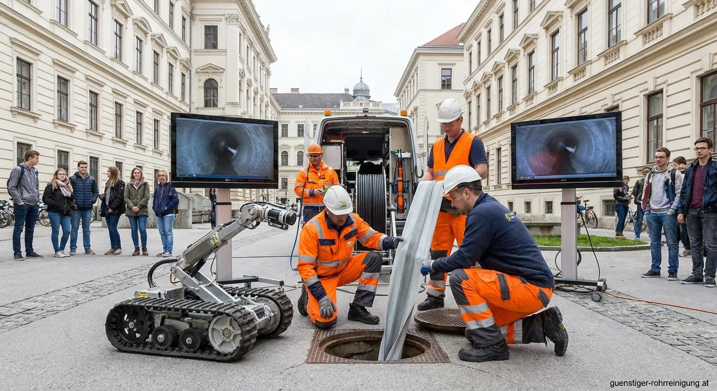 Kanalsanierung und Rohrwartung an der Karl-Franzens-Universität Graz